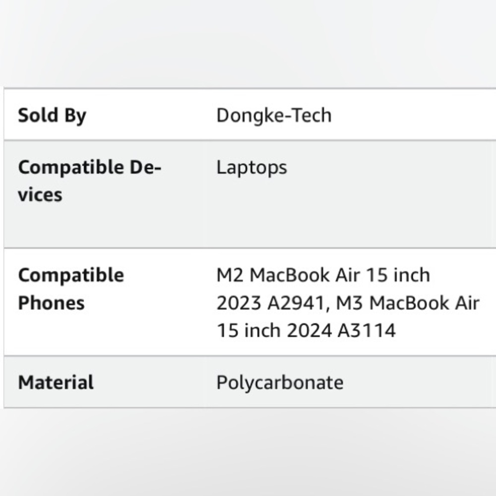 MacBook Air 15 Shell with Screen & Keyboard Protector - Picture 6 of 9